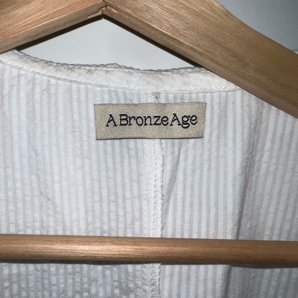 A Bronze Age Marinero Top – White Cotton (Size L) - Picture 4 of 7